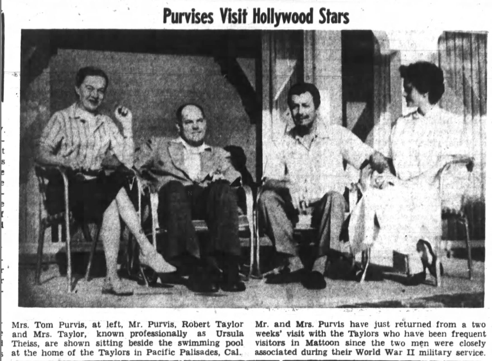 Purvises visit Hollywood stars